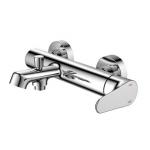 35mm Ceramic Cartridge Wall Mounted Bath Tap Chrome Single Handle for sale
