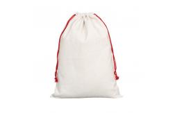 China Custom Logo Linen Sublimation Drawstring Bag Santa Sacks Sublimation Blank Christmas Gift Bags supplier