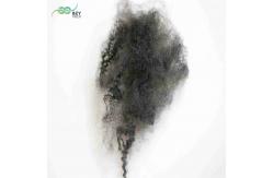 China Silicone Free 100 Polyester Fibre Hollow Fiber 6 Denier PSF Gray Black supplier
