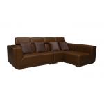 Classic Living Spaces Leather Sofa Steady Structure And Plastic Legs for sale