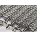 Stainless Steel Chain Link Wire Mesh Conveyor Belt For Food Industry for sale