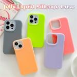 Mobile Shockproof Cell Phone Back Cover Jelly Liquid Silicone Case For Iphone 14 / 14pro / 14 Pro Max / 13 / 13pro for sale