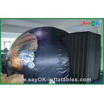 Home Mobile Inflatable Planetarium Black Commercial Inflatable Dome Tent for sale