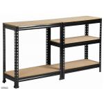 Multi Level Light Duty Racking Q235 Steel Plywood Panel Height 800-1500mm
