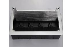 China American Standard Cable Cubby Box / Countertop Socket Line Brush Multimedia Information Box supplier