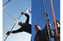 China Security Reinforced Flexible Wire Mesh Netting SS 304 Architectural Ferruled Fence supplier