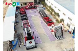 China 150m 495ft Commercial Inflatable Obstacle Course For Adult supplier