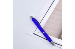 China School Stationery Triangle Plastic Ball Pen Soft Coating Matt Ballpoint Pen With Logo supplier