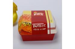 China Customized eco-friendly biodegradable french fries burger fast food packaging box burger box supplier