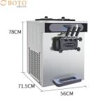 Small Size Three Flavors Table Top Soft Ice Cream Machine 6236 CE ETL Approved for sale