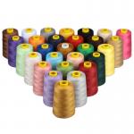402 Spun Polyester Sewing Thread Multi-color Option Polyester Thread For Cloth Dress for sale
