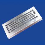 Brushed Stainless Steel Industrial Desktop Keyboard , IP65 Metal Keyboard for sale