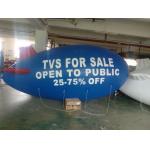 customized giant advertising lighting inflatable dark blue zepplin for sale
