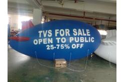 China customized giant advertising lighting inflatable dark blue zepplin supplier