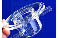 China Frosted Glass Ball Head 50ml Quartz Reactor Science Lab Glassware supplier