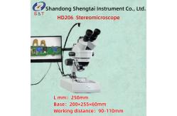 China HD206 Three Observation Head 360 ° Rotating Stereoscopic Microscope Working Distance 90-110mm supplier