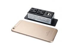 China Mountable Conference Table Socket Phone Charger , Conference Room Table Inserts UL Approved supplier
