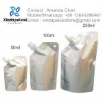 Aluminum Foil Nozzle Bag Food Packaging Custom Stand Up Pouch For Milk Drinks Milk Tea Jelly Tea for sale
