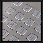Metal Backlit Numeric Keypad , SS 4x4 Matrix Keyboard For Vending Machine