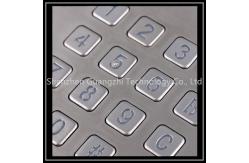 China Metal Backlit Numeric Keypad , SS 4x4 Matrix Keyboard For Vending Machine supplier
