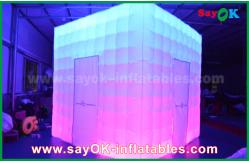 China Inflatable Photo Studio Customized  Shape PVC Coating Inflatable LED Photo Booth With Charming supplier