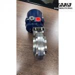 KF100 DN50 Stainless Steel Electric Butterfly Valve With Impact Structure And High Sealing Performance for sale