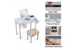 China 75m Height Multifunctional Modern Wooden Dressing Table NC Painting supplier