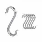 Industrial Polish Metal Steel S Hooks Hanging Tolerance 0.01mm Construction for sale
