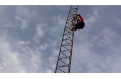 China Frame Style Tower Erection Tools Inner Suspend Lattice Gin Pole Derrick Crane supplier