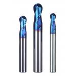 Blue Nano Coating Ball End Mill Set CNC Carbide Cutting Tool for sale