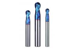 China 2-Blade Tungsten Steel Ball End Milling Cutter Nano-Coated Carbide Cutting Tool supplier