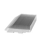 Rectangular LED Bar Heatsink Profile Extrusion Aluminum Heat Sink In Power Amplifier