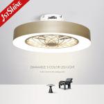 Hidden Removable Blades LED Ceiling Fan with Metal Material and Remote Control for sale