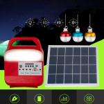 Home Portable Solar Light Kit Led Lighting System With Bluetooth