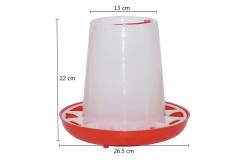 China 1.5kg Plastic Poultry Chicken Feeder And Drinker supplier
