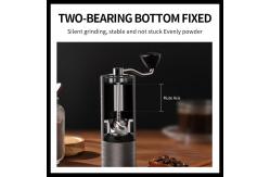 China Quiet Conical Burr Manual Coffee Grinder Aluminium Alloy Stainless Steel 25g Carry Easily supplier