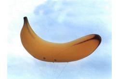 China Big size banana shape inflatable helium balloon supplier