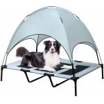 Indoor and Outdoor Beach Durable Oxford Fabric Elevated Dog Cot with Canopy for sale