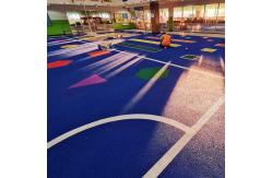 China odorless EPDM Rubber Granules Sports Floor dustproof 8mm epdm surface supplier