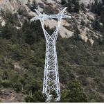 Construction Site Galvanised Steel Electric Transmission Tower for sale