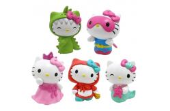 China Custom OEM Made PVC Cute Mini Plastic Cartoon Kitty Toy OEM Manufacturer supplier