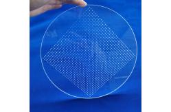 China Transparent Quartz Glass Plate Heat Resistance Processing Laser Drilling With Hole supplier