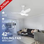 OEM ABS Blades Remote Control Reversible Motor Ceiling Fan With Light for sale