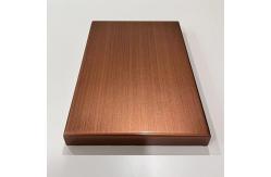 China Metallic Paint Brushed Copper Aluminum Solid Panel 150x200x20mm supplier