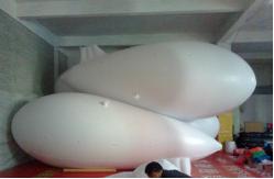 China customized giant advertising flying helium blimp balloon supplier
