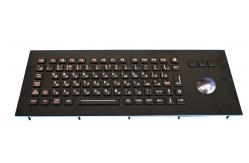 China Rugged Trackball Black Metal Keyboard supplier