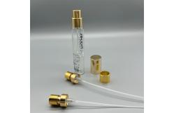 China Luxurious Golden Perfume Bottle Sprayer - Elegant Dispenser for Fragrances supplier