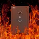 H880mm Home Personal Storage Fireproof Safe Box Fingerprint Lock Anti Theft