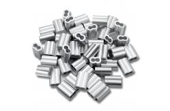 China Rustproof Aluminum Crimping Loop Sleeve Weather Resistant Anti Corrosion supplier