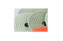 China White Pane Wet Diamond Polishing Pads Chemical Stability For Marble / Quartz supplier
